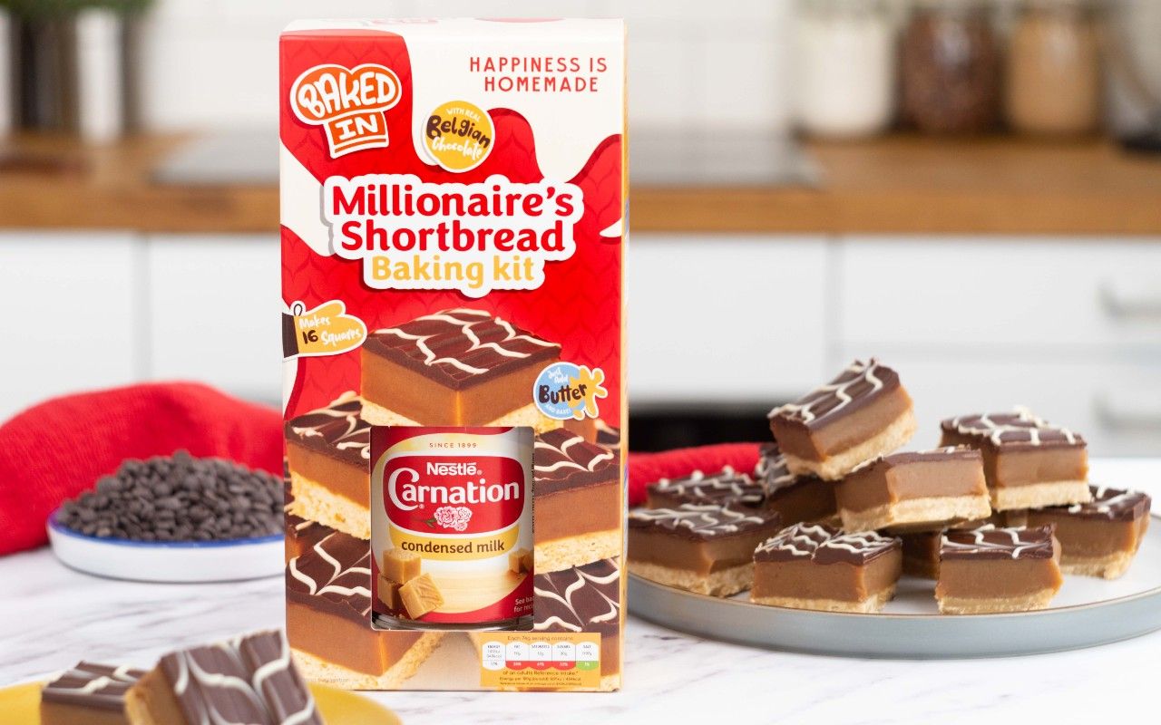 Nestle Millionaire Shortbread Baking Kit Top Drawer